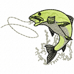 Fishes Embroidery Design 12 Fishes Embroidery Design 12